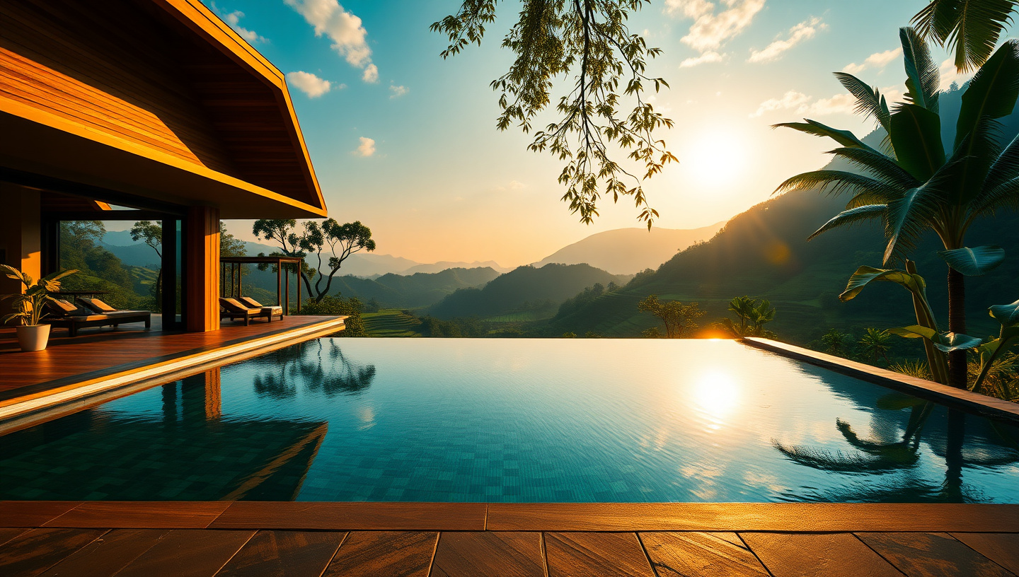 Vibrant Thailand living landscape